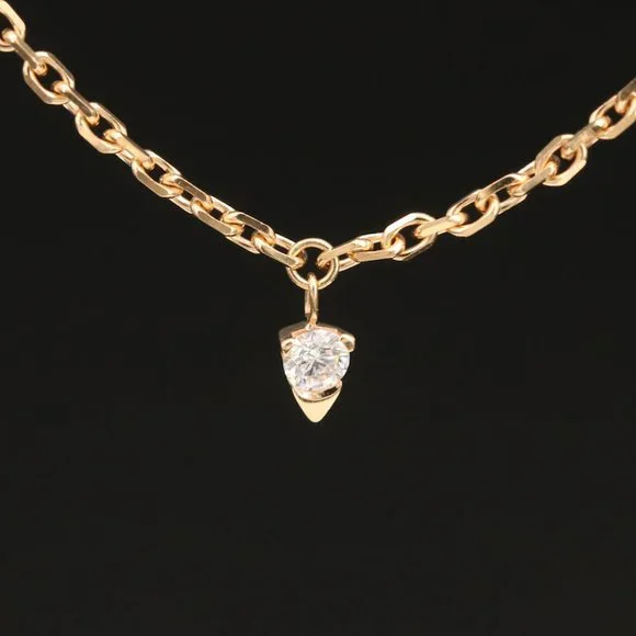 SOLD - Piaget 18k Gold Sunlight Diamond Necklace - Picture 5 of 10